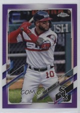 2021 Topps Chrome Purple Refractor 231/299 Yoan Moncada #186 1e8o