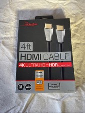 Rocketfish 4ft HDMI Cable 4K Ultra HD and HDR Compatible 4K/ 60 FPS- Dolby HD