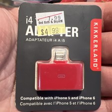 Kikkerland 30 PIN To Lightning Adapter for iPhone 5 and More XUS57 Pink