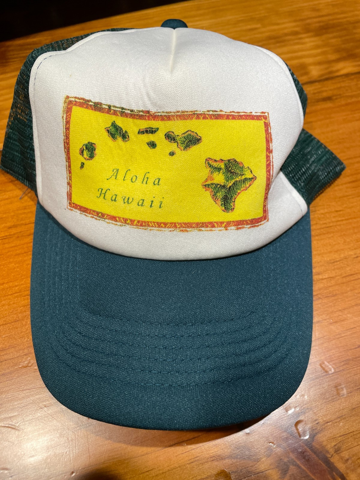 Green & White Aloha