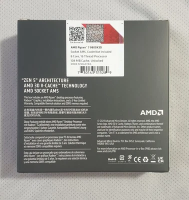 Ryzen 7 9800X3D listing on ebay