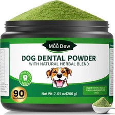 Dog Teeth Cleaning Powder, Dog Dental Powder and Cats Breath Freshener, Bad Brea