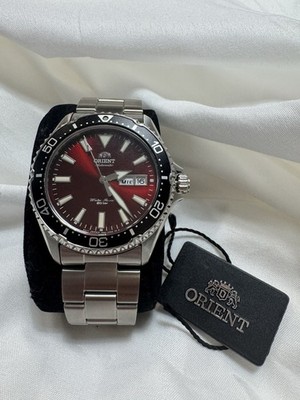 Orient Kamasu Red Dial Automatic Men s Diver Watch 41.8mm Sapphire RA-AA0003R19B