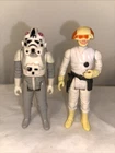 Lot of 2 Vintage 1981 Kenner Star Wars AT-AT Driver  Figure & Cloud Car Pilots