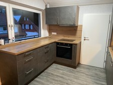 Nolte Einbauküche  3.5Jahre Alt, Zement Anthrazit /Vulkaneiche