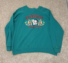 Vintage Disney 101 Dalmatians Embroidered Crewneck Sweatshirt Puppy Love Sz XL