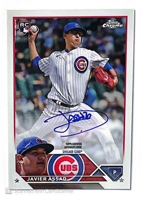 Javier Assad 2023 Topps Chrome Update Autograph Chicago Cubs RC Auto | eBay