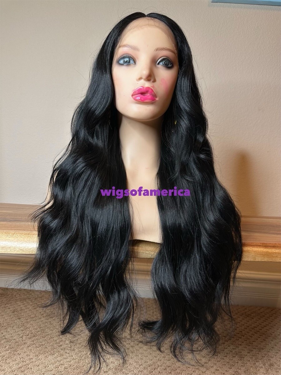 26 Inches Long Wavy Wig for Women (Black) Amazon.com : SHINLEA Black Wig for Women, 26 Inch Long Wavy  main image 3