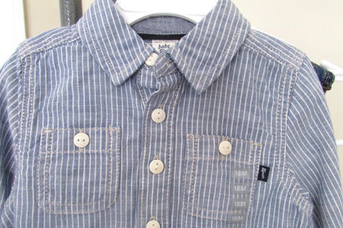 OshKosh B'Gosh Boys One Piece Long Sleeve Bodysuit & overalls 18 & 24 mos. NWT - Picture 5 of 8