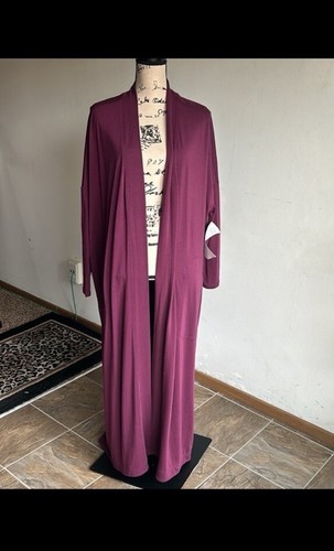Athleta Modal Long Length Wine Shade Robe Size Small/Medium - Picture 3 of 11