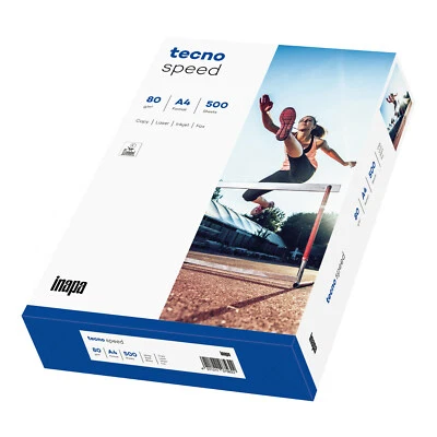 INAPA TECNO Kopierpapier tecno speed A4 5000 Blatt 80g Druckerpapier Laser Inkjet geeignet