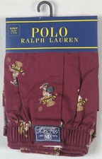 Ralph Lauren Wine Classic Fit Boxer Shorts Multi Polo Teddy Bears NWT