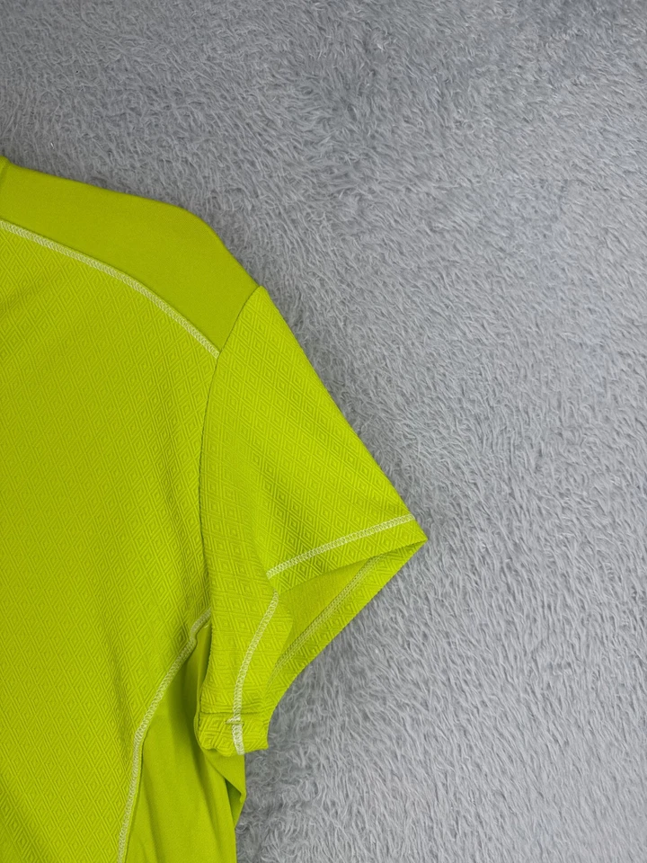 Camiseta deportiva de ciclismo Pearl Izumi para mujer extra grande patrón de diamantes verdes 1/4 cremallera polietileno Foto 2 de 4