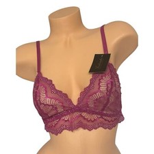 NWT Frederick's of Hollywood Caroline Fuchsia Lace Bralette S