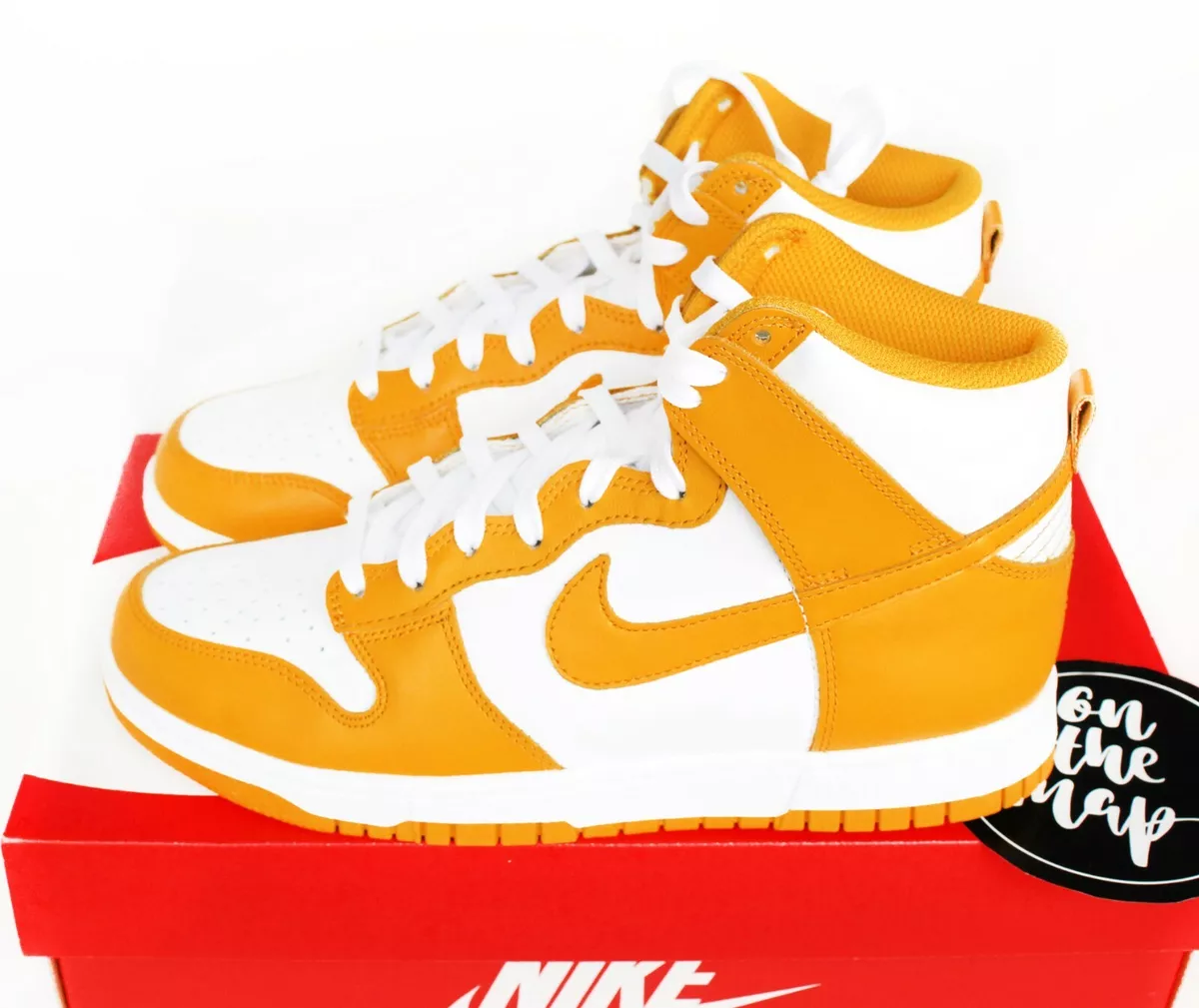 Nike Dunk High W Dark Sulfur Yellow UK 5.5 US 6 8 EUR 39 New