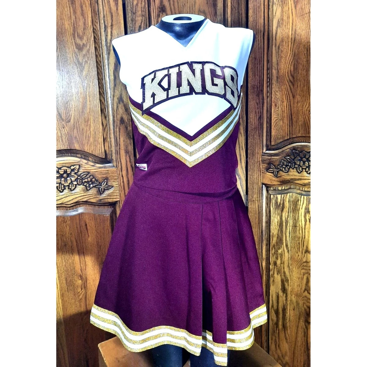 Vintage Team Leader Womens XS Varsity Cheerleader Kings Uniform