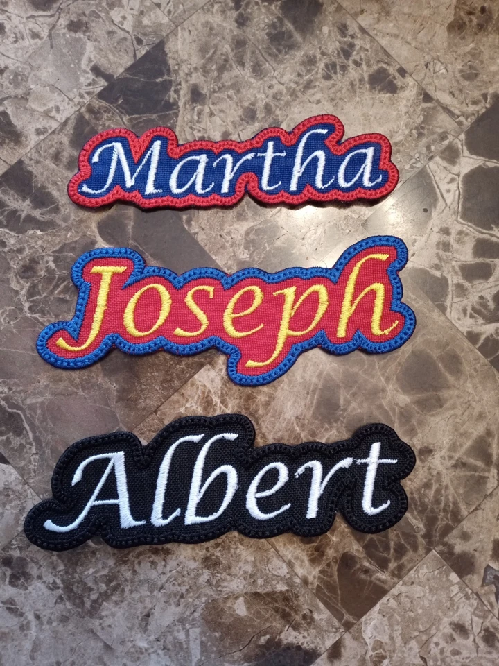 CUSTOMIZED & PERSONALIZED **LOVE IT** Custom Name patch Iron on / Sew on Patch, Fast Shipping