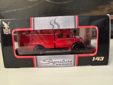 Road Signature 1961 Magirus Deutz Merkur TLF16 Fire Feuerwehr Ulm 1:43