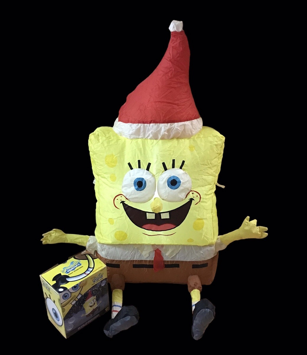 Nickelodeon SpongeBob SquarePants Inflatable Santa Hat Christmas
