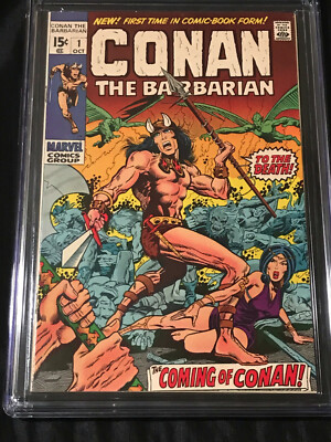 Marvel Comics 1970 Conan The Barbarian #1 CGC 9.4 NEAR MINT w