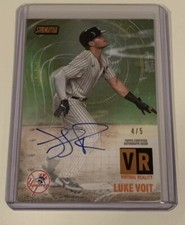 2021 Topps Stadium Club Luke Voit Virtual Reality On Card Auto Orange #'d 4/5!!