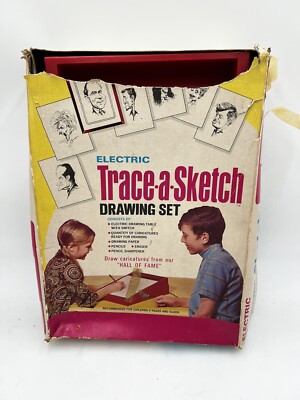 Vintage Trace a Sketch Drawing Set