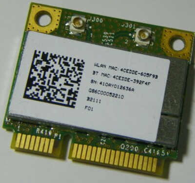 Toshiba G86C00052210 Broadcom BCM94313HMGB 802.11B/G/N WLAN Bluetooth PCIe Half