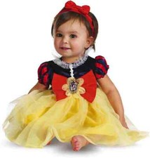 Snow White Deluxe Disney Princess Fancy Dress Up Halloween Baby Child Costume