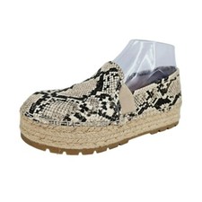 Circus by Sam Edelman Cora Espadrilles Platforms 6.5 Snake Print Stretch Slip On