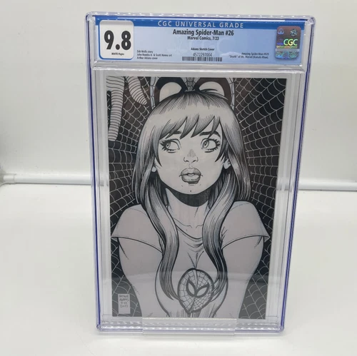 Amazing Spider-Man #26 CGC 9.8 Art Adams Sketch Cover Ms. Marvel Marvel 2023