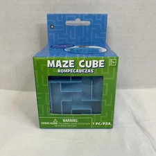 Maze Blue Cube Puzzle Box Kids Adults Great Gift New In Box.   (A)