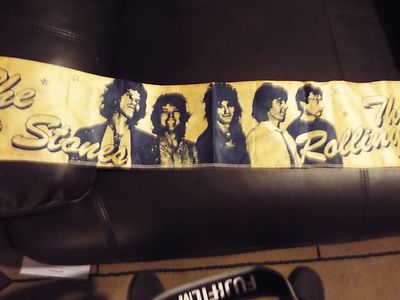RARE VINTAGE 1982 ROLLING STONES scarf TOWEL CONCERT european tour