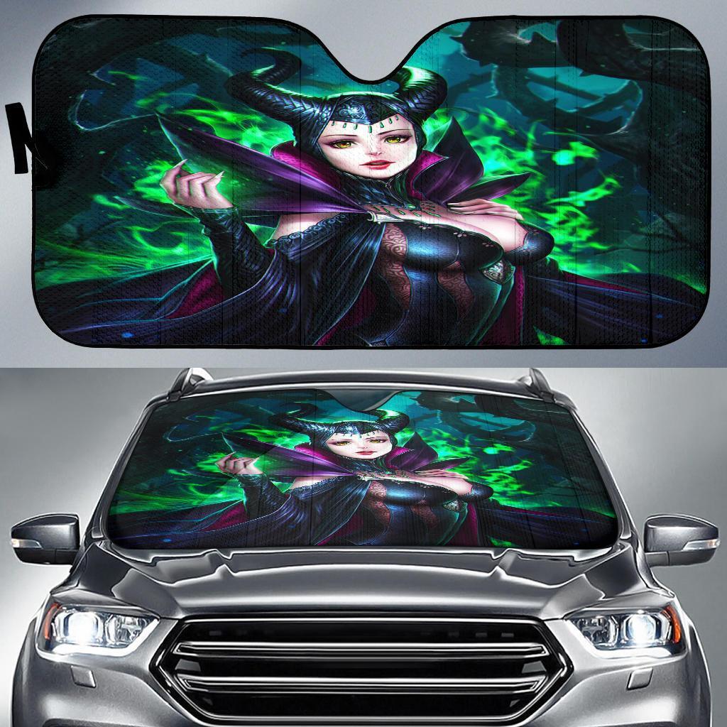 Maleficent Sleeping Beauty Villains Car Sun Shade