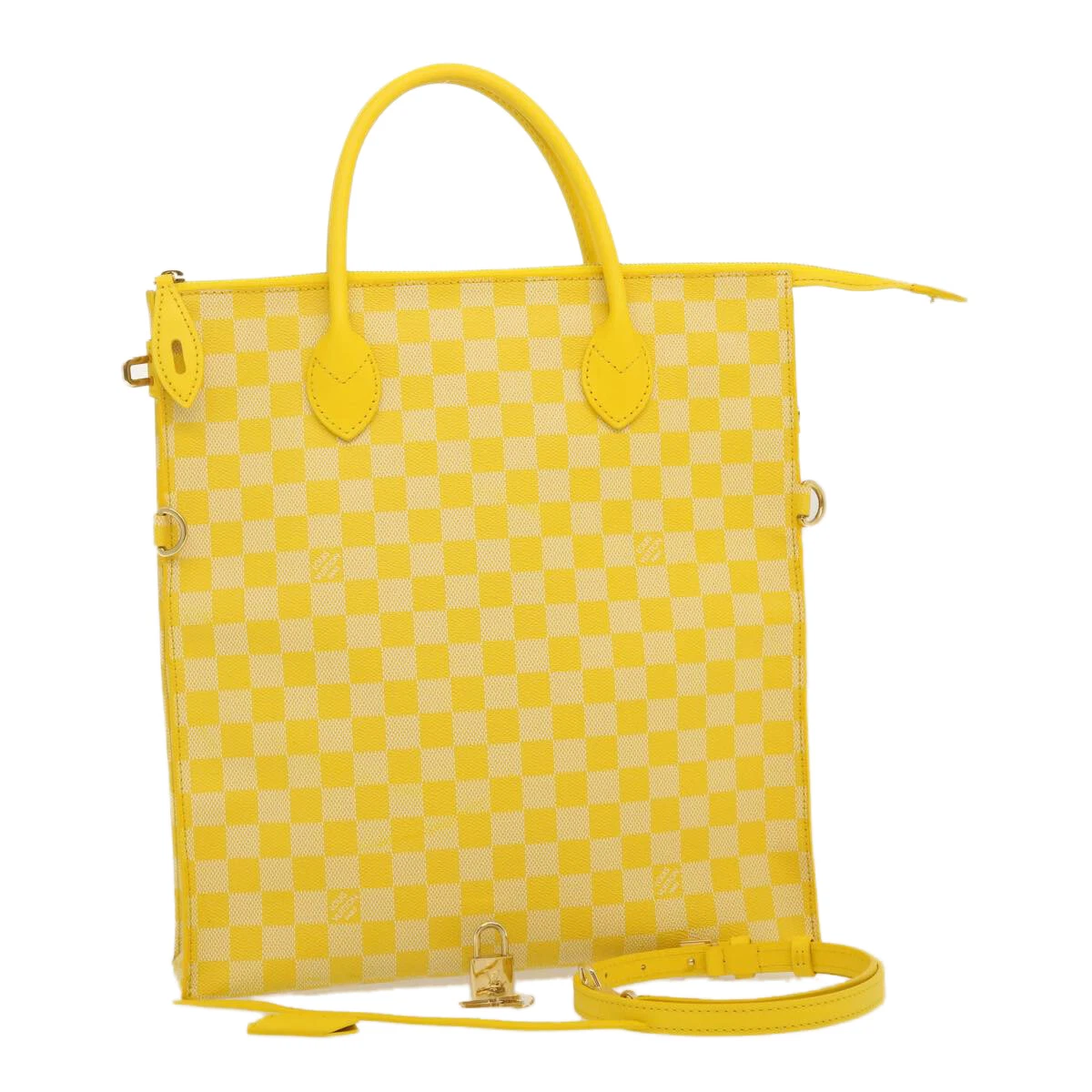 LOUIS VUITTON Damier Color Mobile 2way Shoulder Bag Yellow N41305