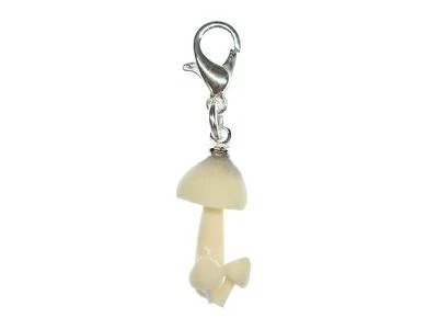 Steinpilz Pilz Charm Anhänger Bettelarmband Miniblings Charms Champignon beige - Bild 1 von 4