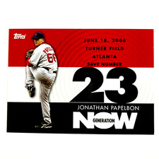 Jonathan Papelbon 2007 Topps Generation Now Insert #503 MLB Boston Red Sox