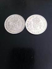 2 x King George VI two shilling coins 1948, 1949, lot 125