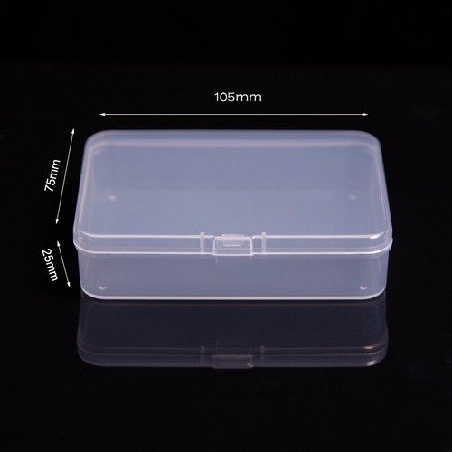 New Mini Square Clear Plastic Small Box Jewelry Storage Container Beads Case Box - Imagen 13 de 29
