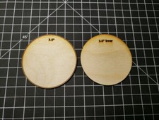 3.0 inch Bulkhead set For model rocket kits laser cut ply.