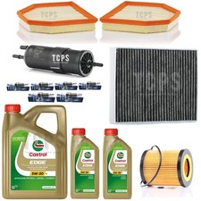 FOR BMW M4 3.0L F82 2014-2020 FULL SERVICE KIT 7L CASTROL & PLUGS ALL FILTERS