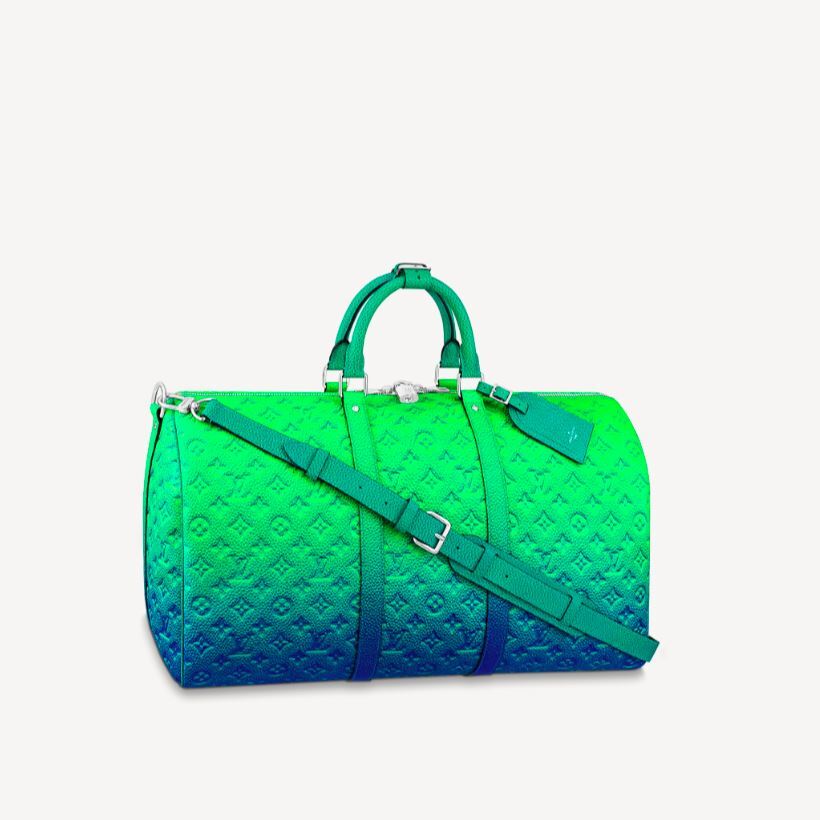 Louis Vuitton Keepall 50B Blue/Yellow for Men