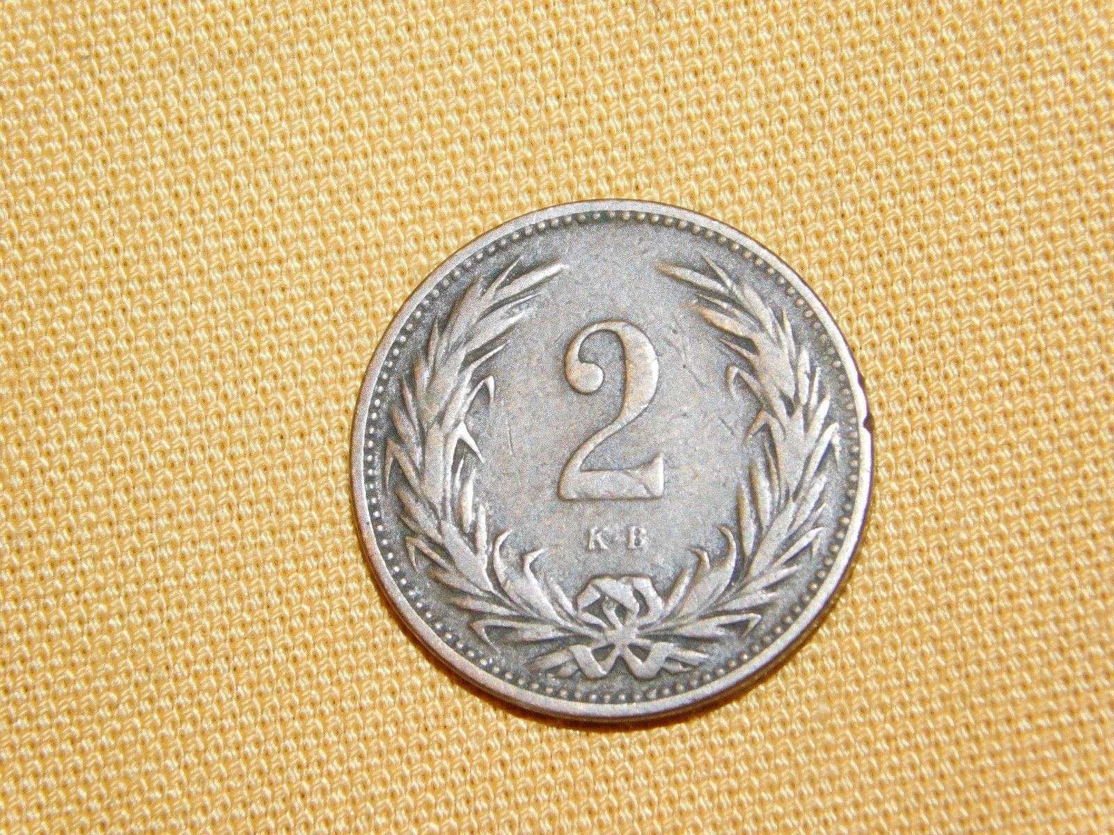 VINTAGE 1899 MAGYAR KIRALYI VALTOPENZ  2 HUNGARY SOUVENIR