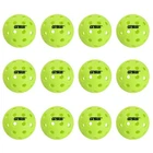 12-Pack Outdoor Pickleball Balls Set. Standard 40 Holes Ball Meet USAPA Standard