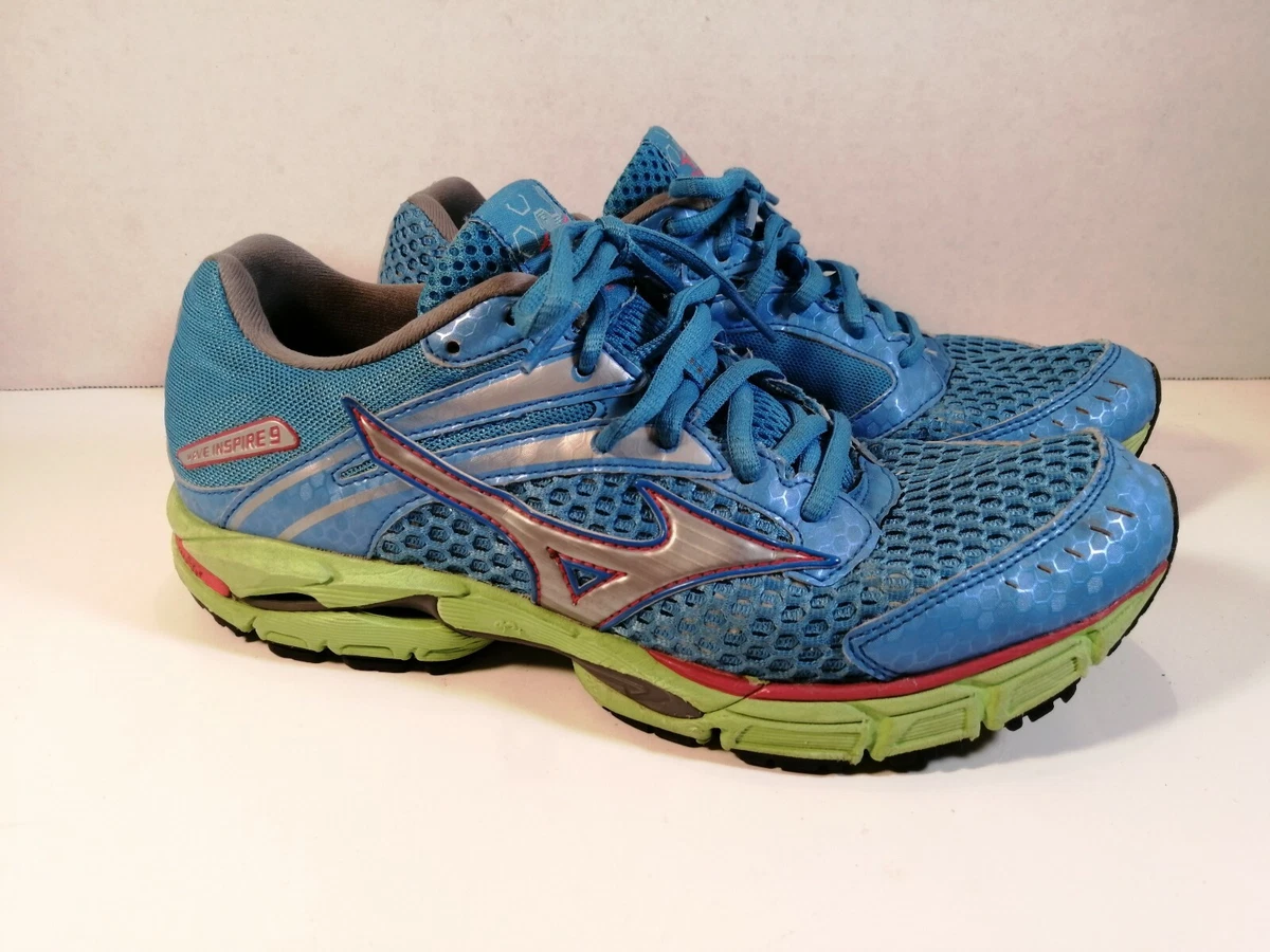 Mizuno Wave Inspire 9 Running Shoes Women s Sz 8.5 Blue USED eBay