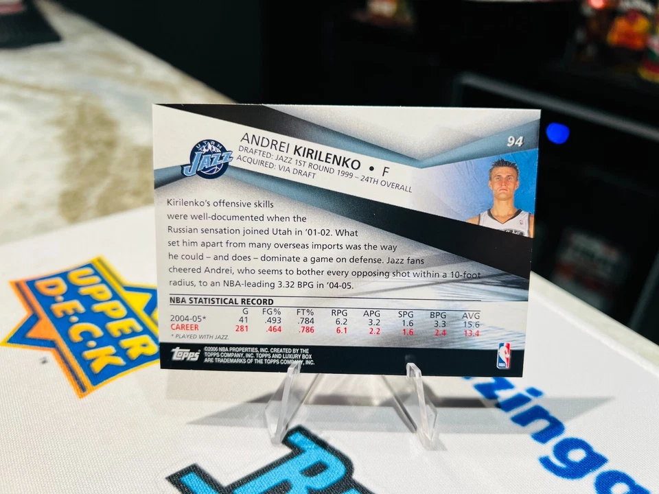 2005-06 Topps Luxury Box - #94 Andrei Kirilenko UTAH JAZZ - Image 2 of 2