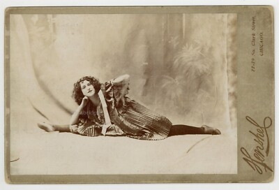 Female Prostitute 1880 Cabinet Card Brothel Photo Sex Worker Dramatic Pose 