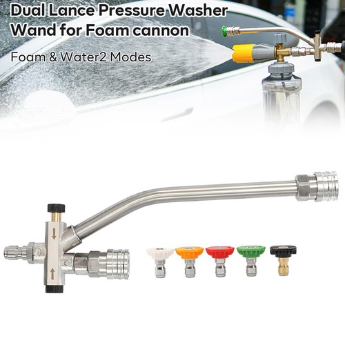 Pressure Washer Double Tip Foam Cannon Connector pressure Washer Attachment