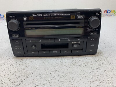 2005-2006 Toyota Camry LE XLE NON-NAV A56840 6 CD Disc Radio