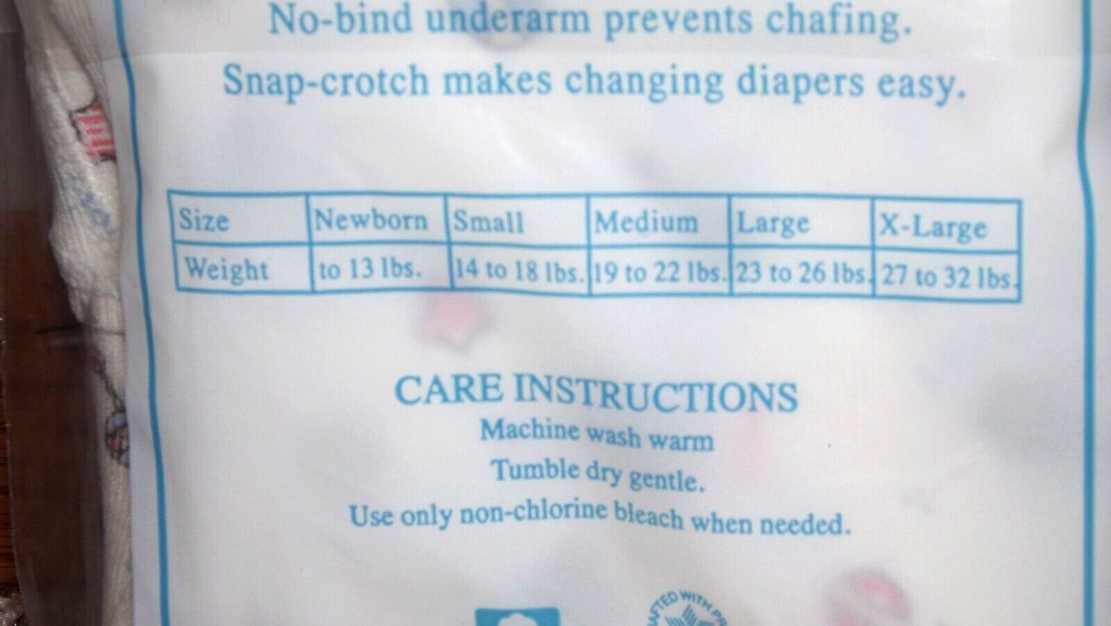 VTG NIP NOS FIRST MOMENTS BABY BODYSUIT 3 PACK BODYSUITS NEWBORN 013