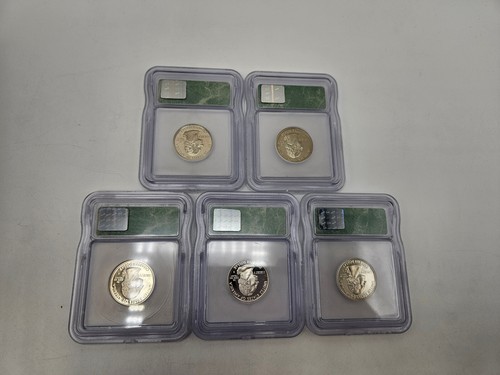 🌟 1999-S Proof State Quarters ICG PR69 DCAM 5 Coin Set w/Presentation Case! - Picture 4 of 6